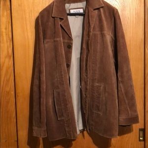 Wilsons Leather Suede Button Jacket